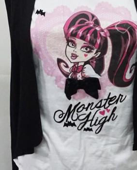 Langarmshirt kurz, Gr. 158/164 von Monster High von C&A (1511)
